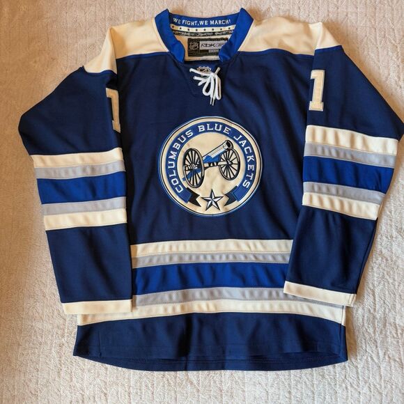 Reebok Columbus Blue Jackets Mason NHL Jersey Cannon Alternate Size 52 - Picture 1 of 7